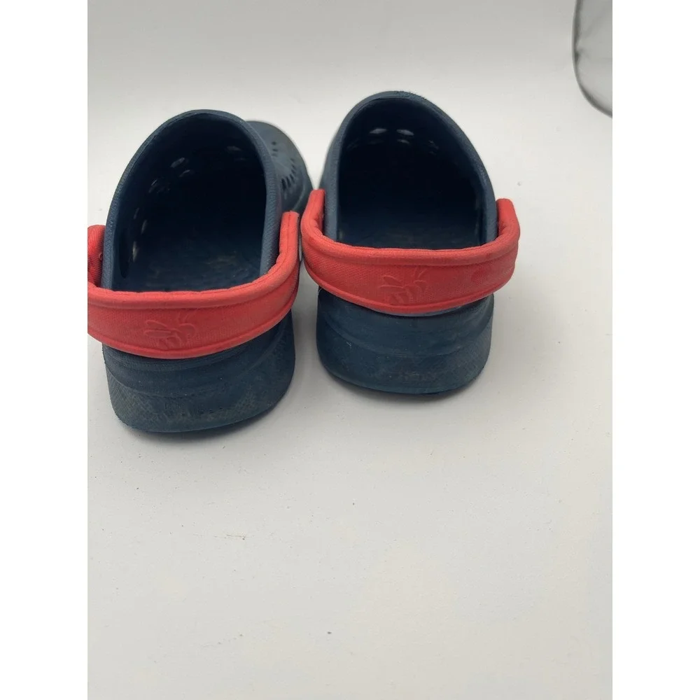 Joybees Youth Kids Size 8/9 Clogs Water Shoes Sandals Royal‎ Blue & Red